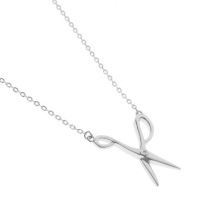 Ezüst nyaklánc - olló, hossza 43 - 46 cm | Argento-ekszer.hu