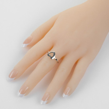 Ezüst gyűrű - szív | Argento-ekszer.hu