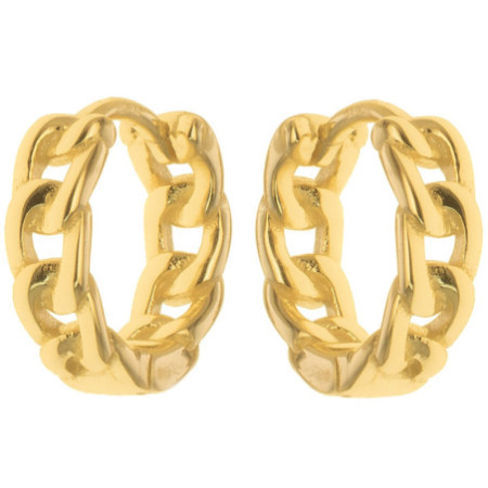 Aranyozott ezüst karika fülbevaló - kicsi karikák, átmérője 13 mm | Argento-ekszer.hu