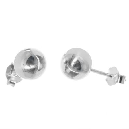 Ezüst fülbevaló - golyók, átmérője 7 mm | Argento-ekszer.hu