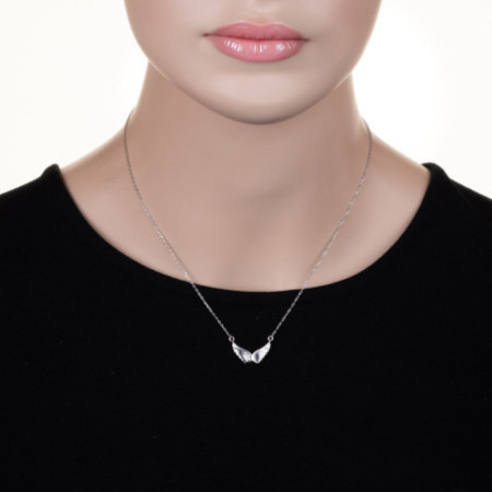 Ezüst nyaklánc - angyalszárny, hossza 43 - 46 cm | Argento-ekszer.hu