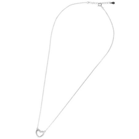 Ezüst nyaklánc - szív, hossza 42 - 45 cm | Argento-ekszer.hu