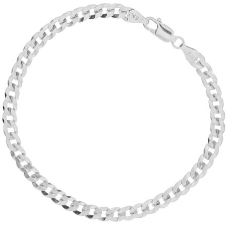 Ezüst karkötő - Pancer minta, szélessége 4 mm | Argento-ekszer.hu