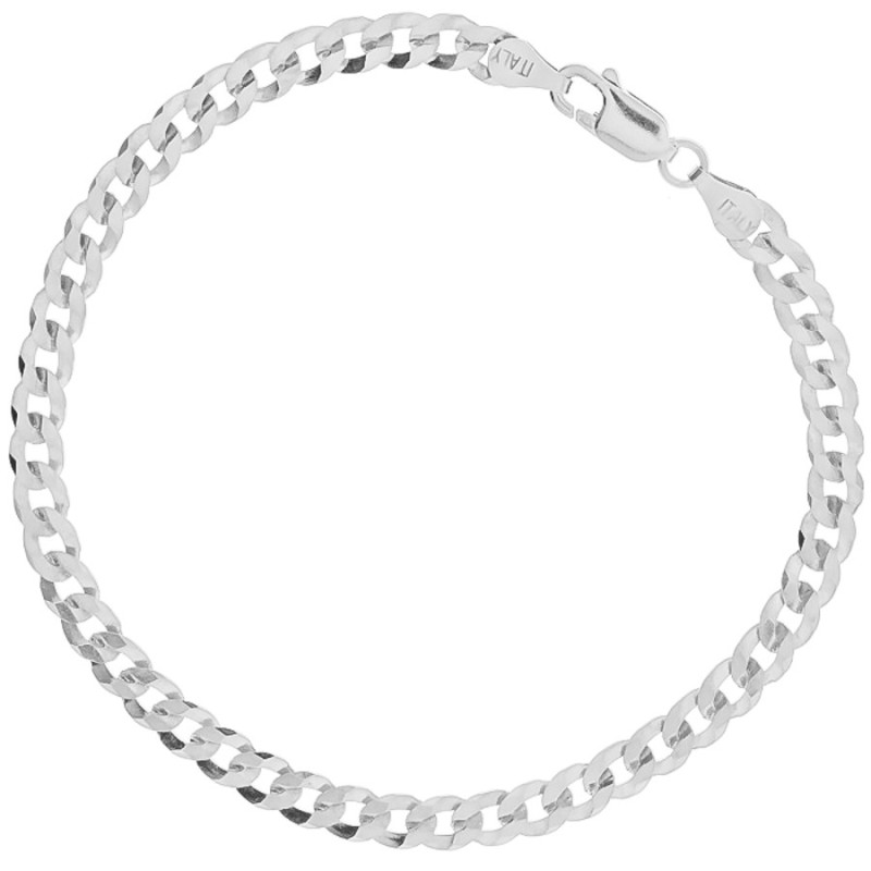 Ezüst karkötő - Pancer minta, szélessége 4 mm | Argento-ekszer.hu