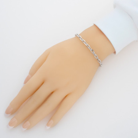 Ezüst karkötő - Rolo minta, vastagsága 5 mm | Argento-ekszer.hu
