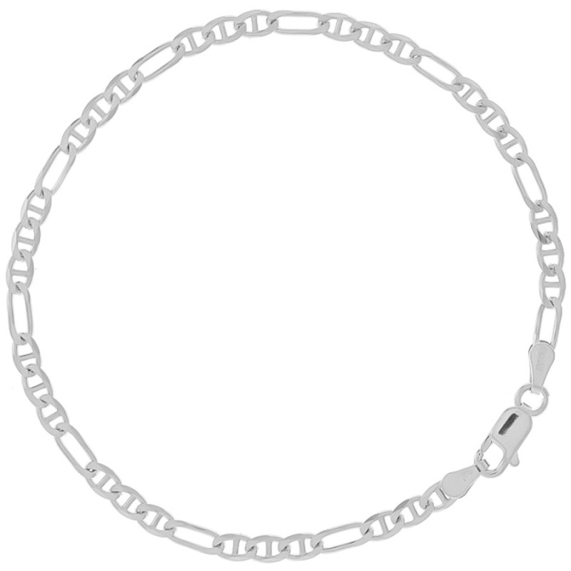 Ezüst karkötő - Figaruchi minta, szélessége 3 mm | Argento-ekszer.hu Ezüst karkötő - Figaruchi minta, szélessége 3 mm | Argento-ekszer.hu