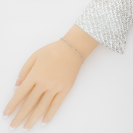 Ezüst karkötő - Love minta, szélessége 2,5 mm | Argento-ekszer.hu