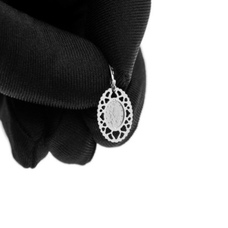 Fehérarany medál Csodás érem - átlátszó kerek cirkóniák | Argento-ekszer.hu