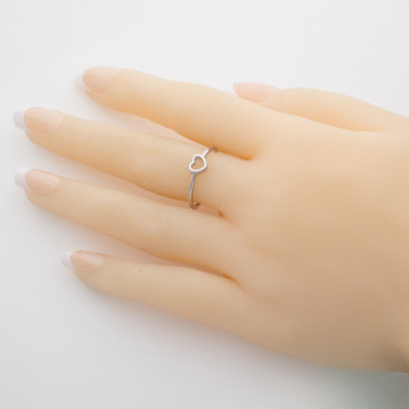 Ezüst gyűrű - szív | Argento-ekszer.hu