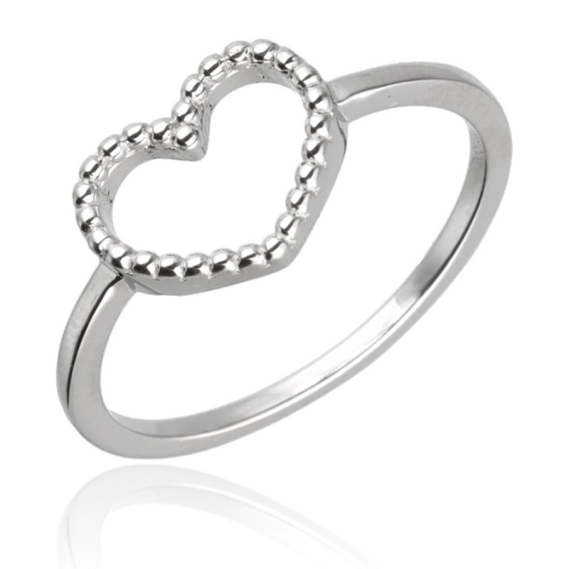 Ezüst gyűrű - szív | Argento-ekszer.hu
