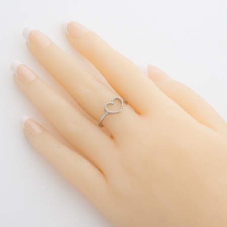 Ezüst gyűrű - szív | Argento-ekszer.hu