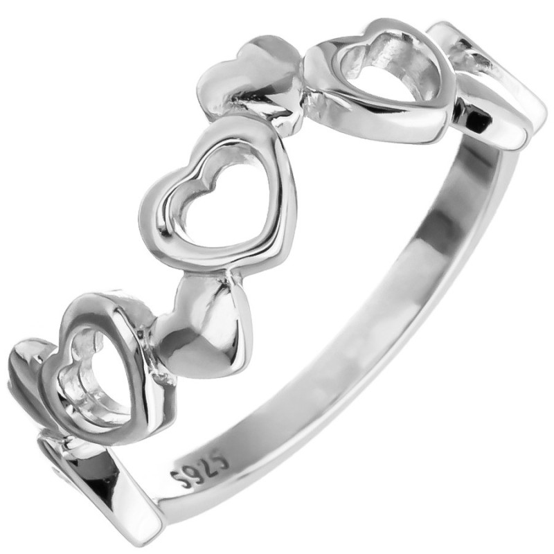 Ezüst gyűrű - szív | Argento-ekszer.hu