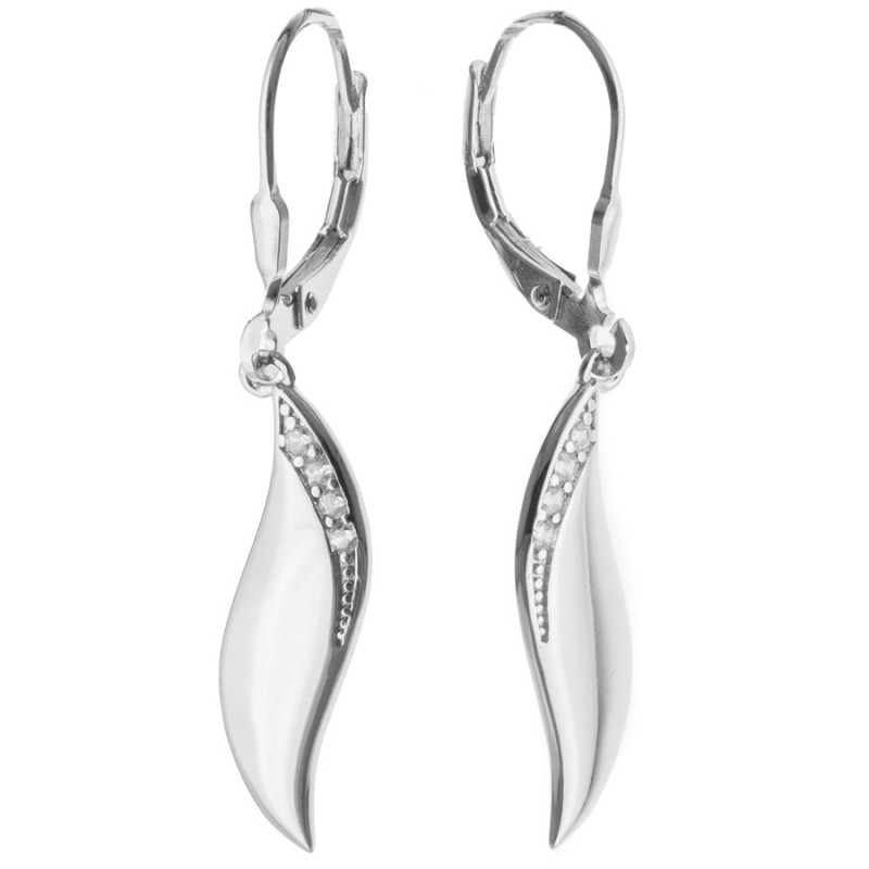 Ezüst fülbevaló - átlátszó kerek cirkóniák | Argento-ekszer.hu Ezüst fülbevaló - átlátszó kerek cirkóniák | Argento-ekszer.hu
