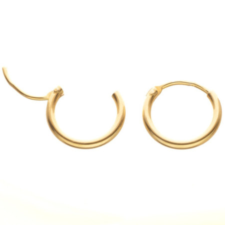 Ezüst karika fülbevaló - kicsi karikák, átmérője 10 mm | Argento-ekszer.hu
