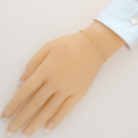 Ezüst karkötő rózsafüzér - 1 tized, kereszt, Csodás érem, hossza 17 - 20 cm | Argento-ekszer.hu