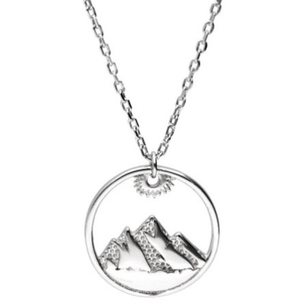 Ezüst nyaklánc - hegyek, hossza 43 - 46 cm | Argento-ekszer.hu