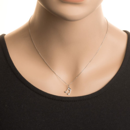 Ezüst nyaklánc - hangjegy, hossza 43 - 46 cm | Argento-ekszer.hu