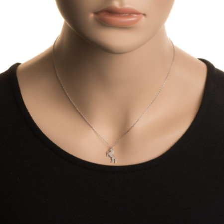 Ezüst nyaklánc - egyszarvú, hossza 43 - 46 cm | Argento-ekszer.hu