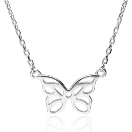 Ezüst nyaklánc - pillangó, hossza 43 - 46 cm | Argento-ekszer.hu