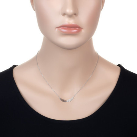 Ezüst nyaklánc - angyalszárny, hossza 43 - 46 cm | Argento-ekszer.hu