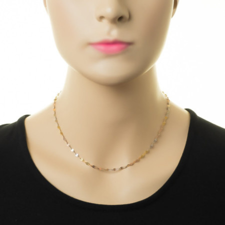 Kombinált ezüst lánc - Kávébab minta, szélessége 2,8 mm | Argento-ekszer.hu