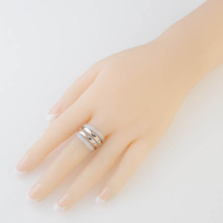 Ezüst gyűrű - átlátszó kerek cirkóniák | Argento-ekszer.hu