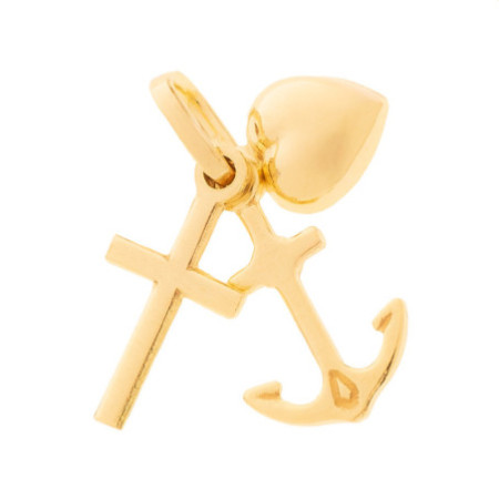 Arany medál - szív, horgony, kereszt | Argento-ekszer.hu