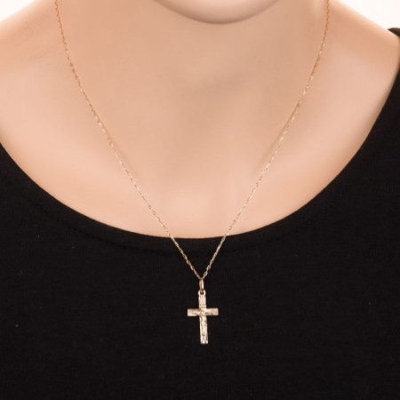 Arany medál - kereszt Jézussal | Argento-ekszer.hu