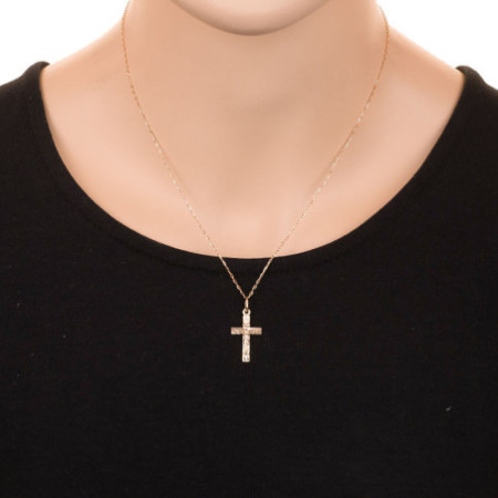 Arany medál - kereszt Jézussal | Argento-ekszer.hu