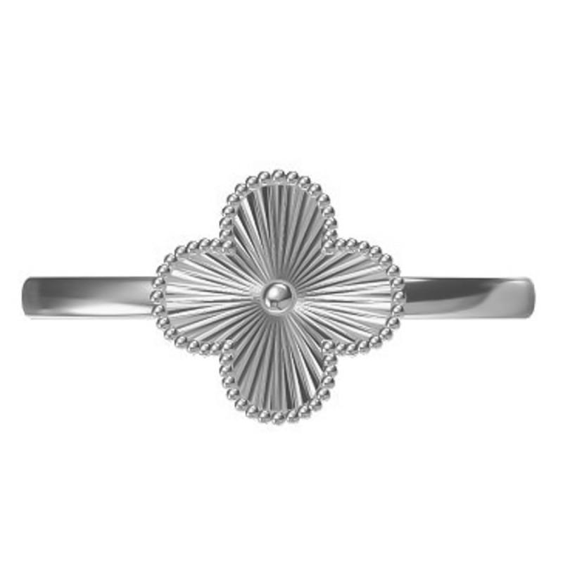 Ezüst gyűrű - négylevelű lóhere | Argento-ekszer.hu