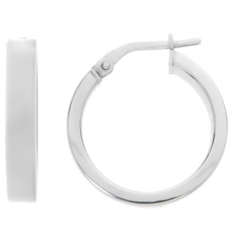 Ezüst karika fülbevaló - átmérője 19 mm | Argento-ekszer.hu