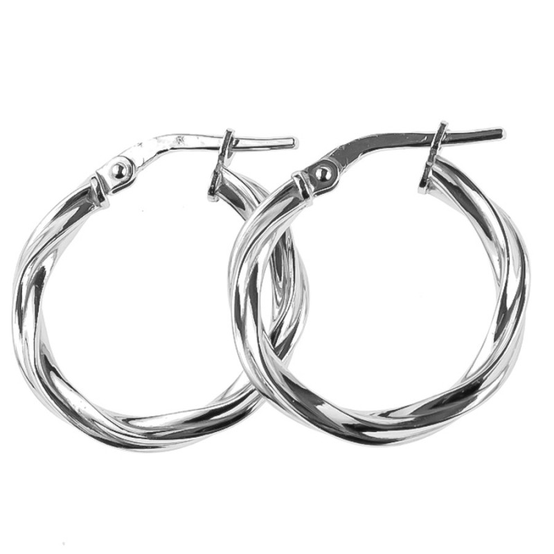 Ezüst karika fülbevaló - kicsi karikák, átmérője 20 mm | Argento-ekszer.hu