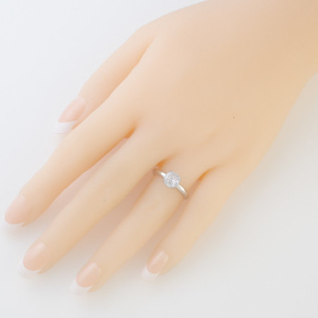 Ezüst gyűrű - átlátszó kerek cirkónia | Argento-ekszer.hu