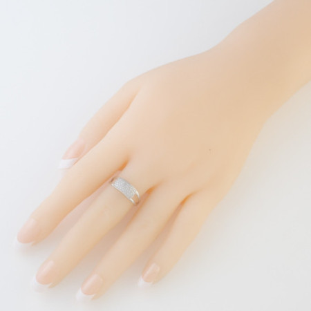 Ezüst gyűrű - átlátszó kerek cirkóniák | Argento-ekszer.hu