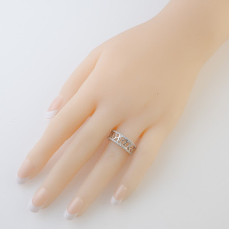 Ezüst gyűrű - átlátszó kerek cirkóniák | Argento-ekszer.hu