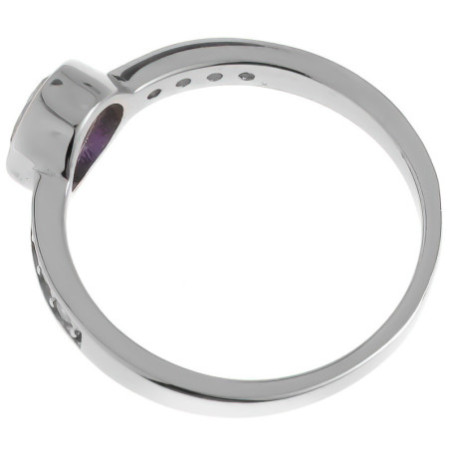 Ezüst gyűrű - kerek zirkon Vitrail Light, átlátszó kerek cirkóniák | Argento-ekszer.hu