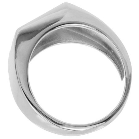 Ezüst gyűrű - pecsétgyűrű, fekete négyzet alakú máz | Argento-ekszer.hu