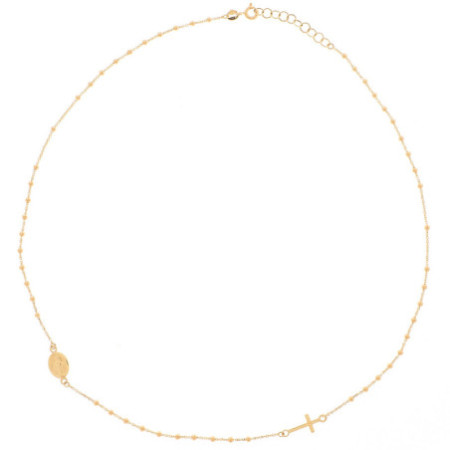 Arany nyaklánc - kereszt, Csodás érem, hossza 42 - 45 cm | Argento-ekszer.hu