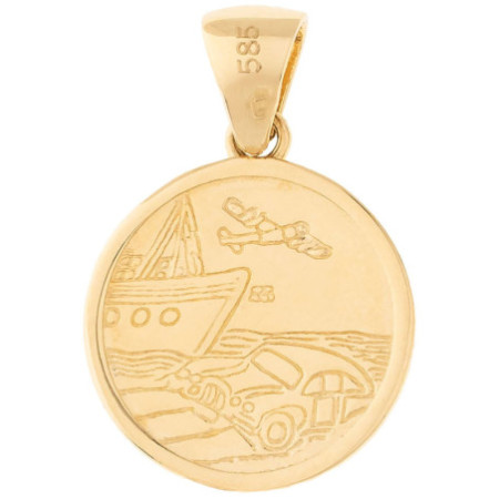 Arany medál - szent Kristóf | Argento-ekszer.hu