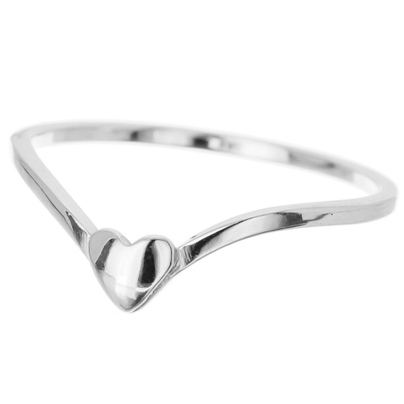 Ezüst gyűrű - szív | Argento-ekszer.hu