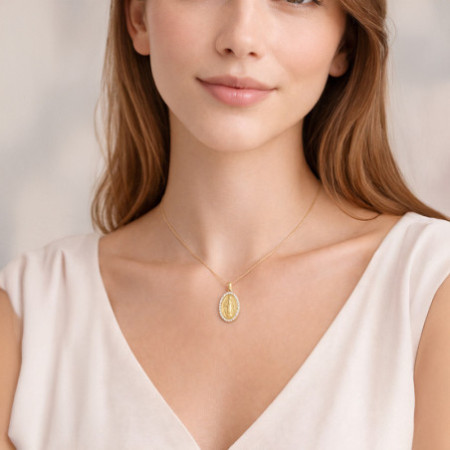 Arany medál Csodás érem - átlátszó kerek cirkóniák | Argento-ekszer.hu