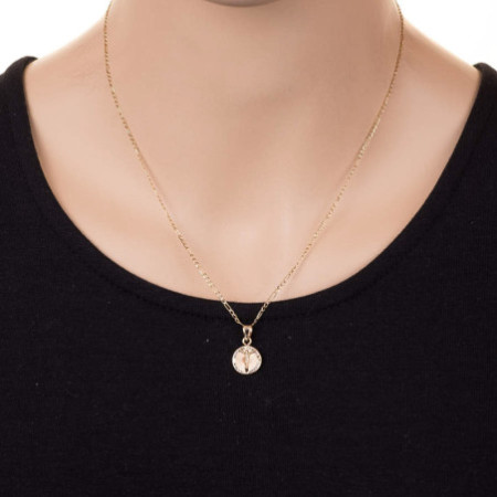 Arany medál - Jézus, átlátszó kerek cirkóniák | Argento-ekszer.hu