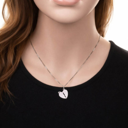 Ezüst medál két személy részére - szív | Argento-ekszer.hu