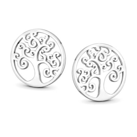 Ezüst fülbevaló - életfa | Argento-ekszer.hu