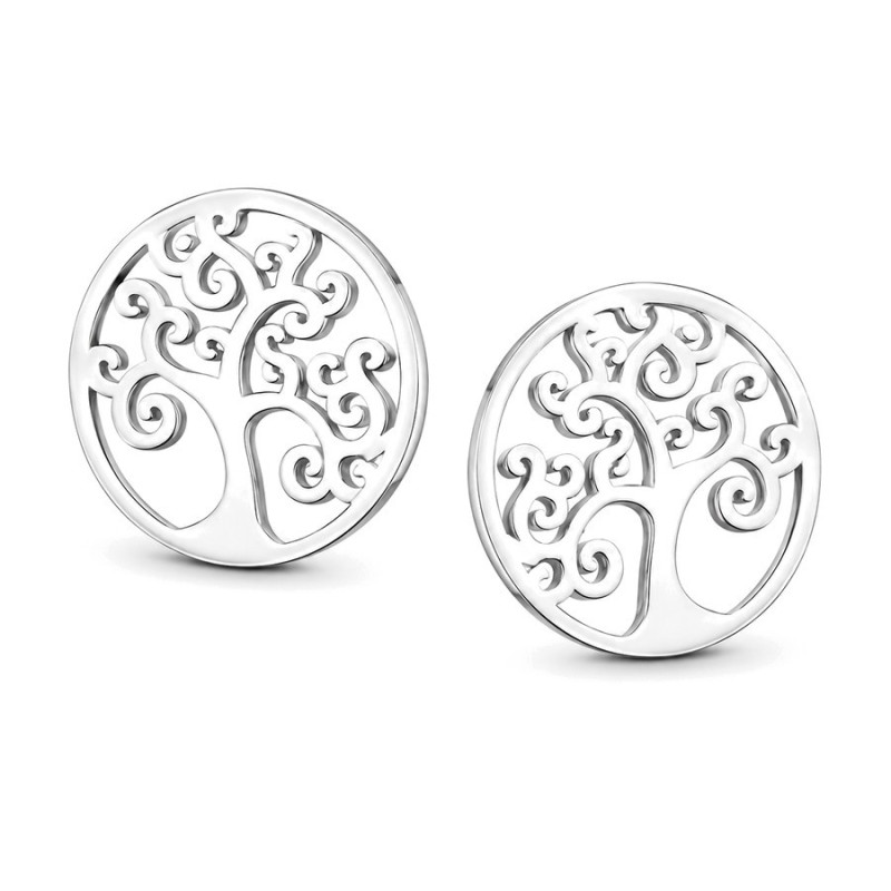 Ezüst fülbevaló - életfa | Argento-ekszer.hu