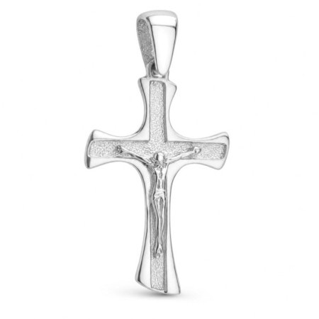 Ezüst medál - kereszt Jézussal | Argento-ekszer.hu