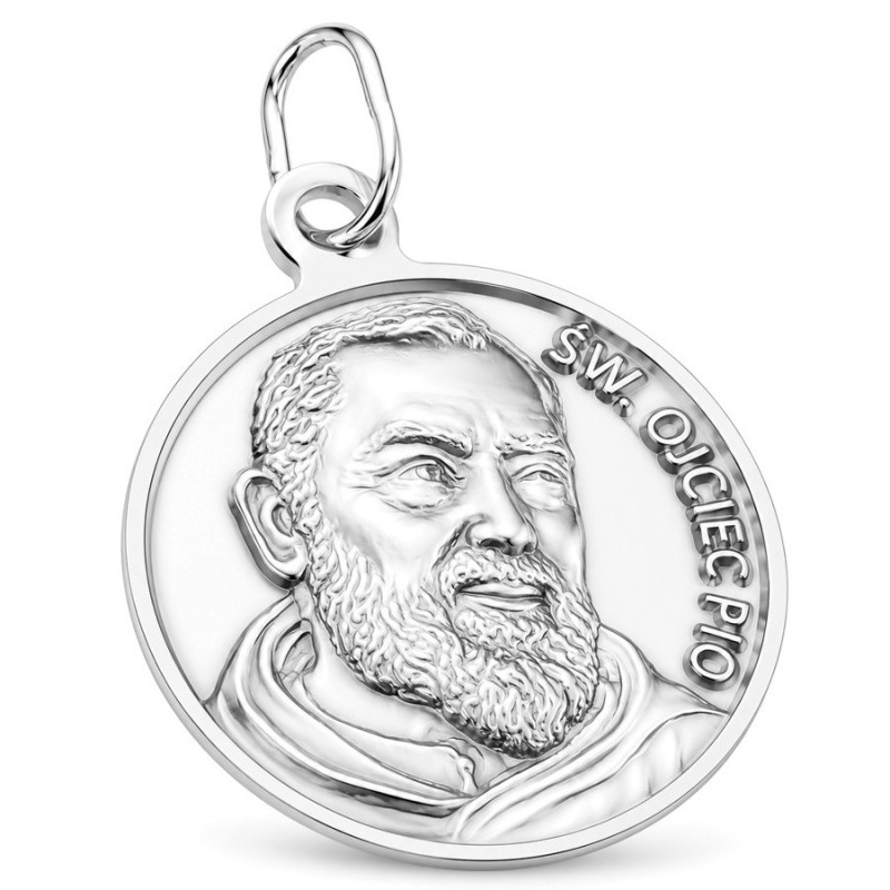 Ezüst medál - szent Pio atya | Argento-ekszer.hu