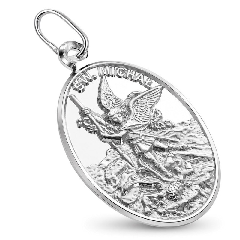 Ezüst medál - szent Mihály arkangyal | Argento-ekszer.hu