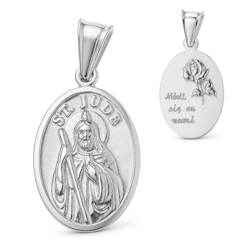 Ezüst medál - szent Júdás Taddeus | Argento-ekszer.hu
