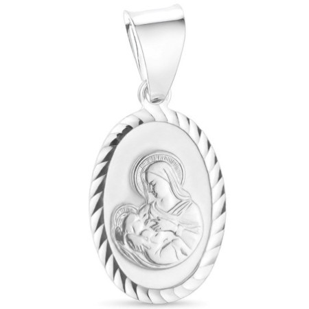 Ezüst medál - Szűz Mária és gyermeke | Argento-ekszer.hu